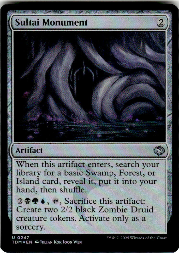 Sultai Monument Tarkir: Dragonstorm 247 U Foil Magic: The Gathering Near Mint