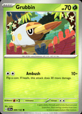 Grubbin Stellar Crown 009/142 Common Pokémon — English Near Mint