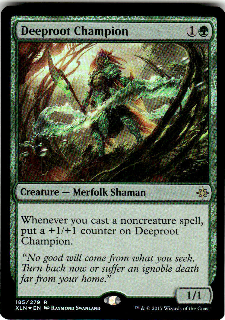Deeproot Champion Ixalan 185 R Foil Magic: The Gathering Near Mint