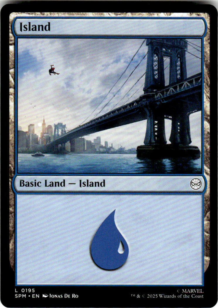 Island Marvel's Spider-Man 195 L Magic: The Gathering Near Mint