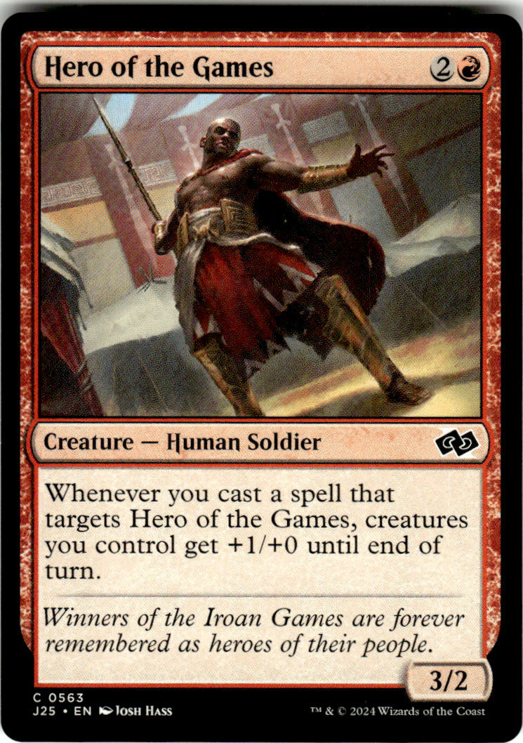 Hero of the Games Foundations Jumpstart 563 C Magic: The Gathering Near Mint