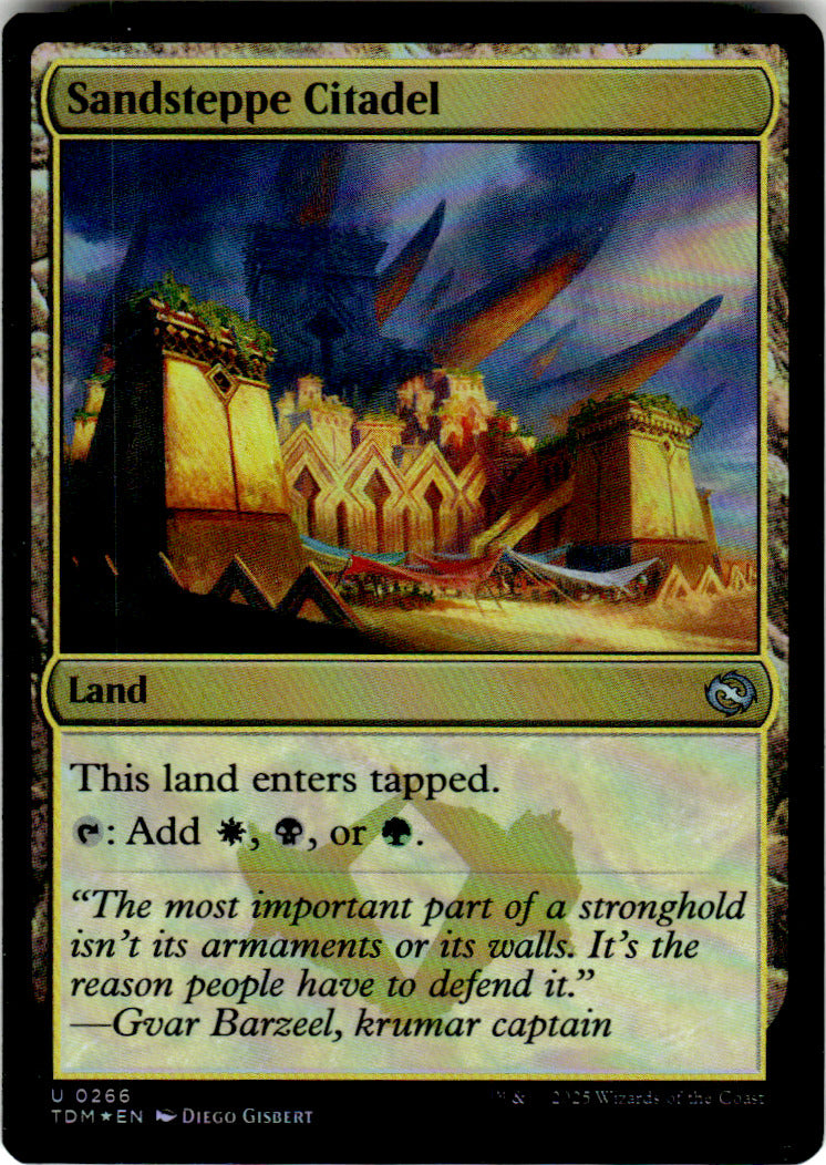 Sandsteppe Citadel Tarkir: Dragonstorm 266 U Foil Magic: The Gathering Near Mint