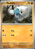 Meditite Temporal Forces 082/162 Common Pokémon — English Near Mint