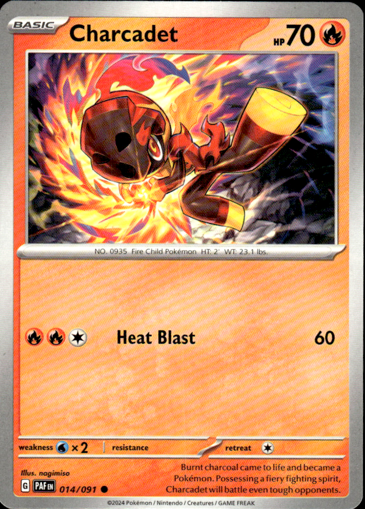Charcadet Paldean Fates 014/091 Common Pokémon — English Near Mint