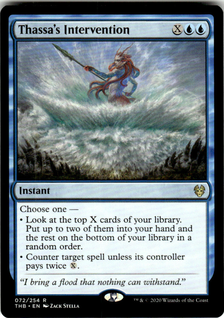 Thassa's Intervention Theros Beyond Death 72 R Magic: The Gathering Near Mint