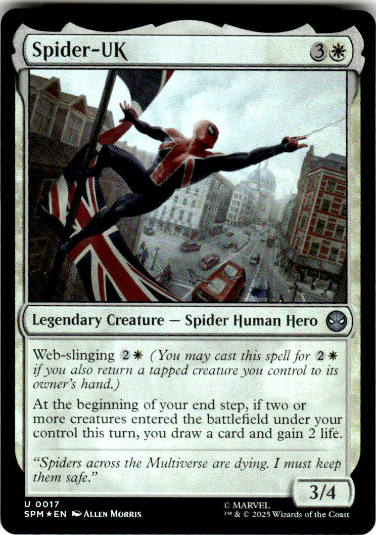 Spider-UK Marvel's Spider-Man 17 U Foil Magic: The Gathering Near Mint