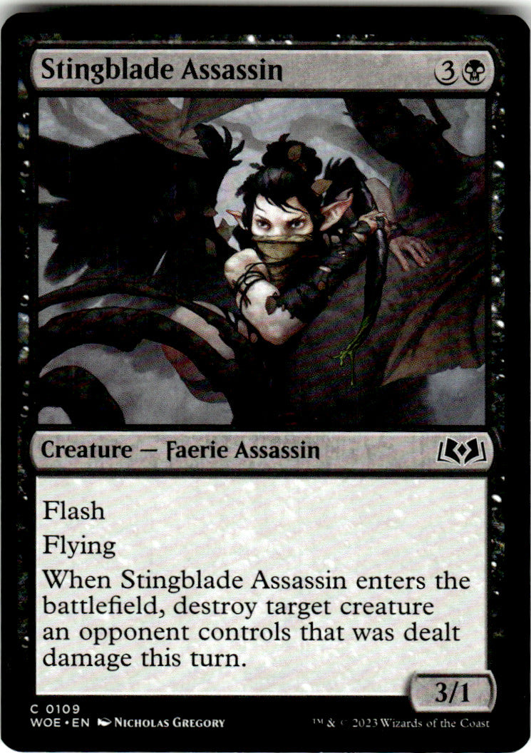 Stingblade Assassin Wilds of Eldraine 109 C Magic: The Gathering Near Mint