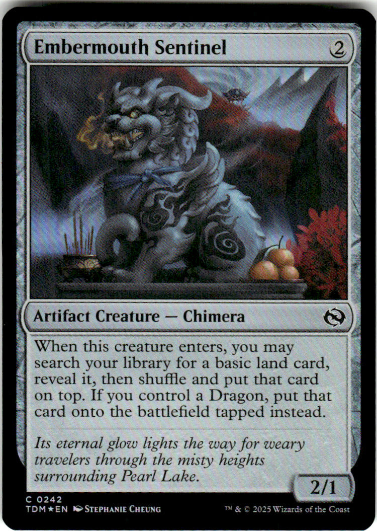 Embermouth Sentinel Tarkir: Dragonstorm 242 C Foil Magic: The Gathering