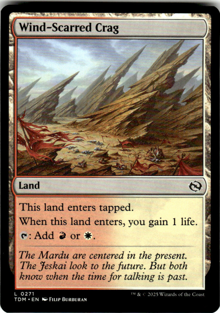Wind-Scarred Crag Tarkir: Dragonstorm 271 L Magic: The Gathering Near Mint