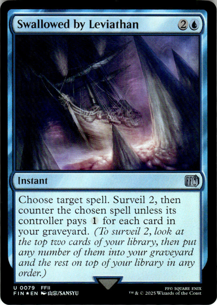 Swallowed by Leviathan FINAL FANTASY 79 U Foil Magic: The Gathering Near Mint
