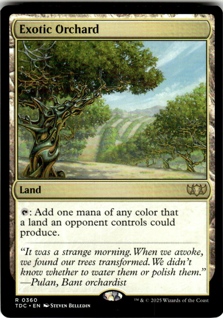 Exotic Orchard Commander: Tarkir: Dragonstorm 360 R Magic: The Gathering
