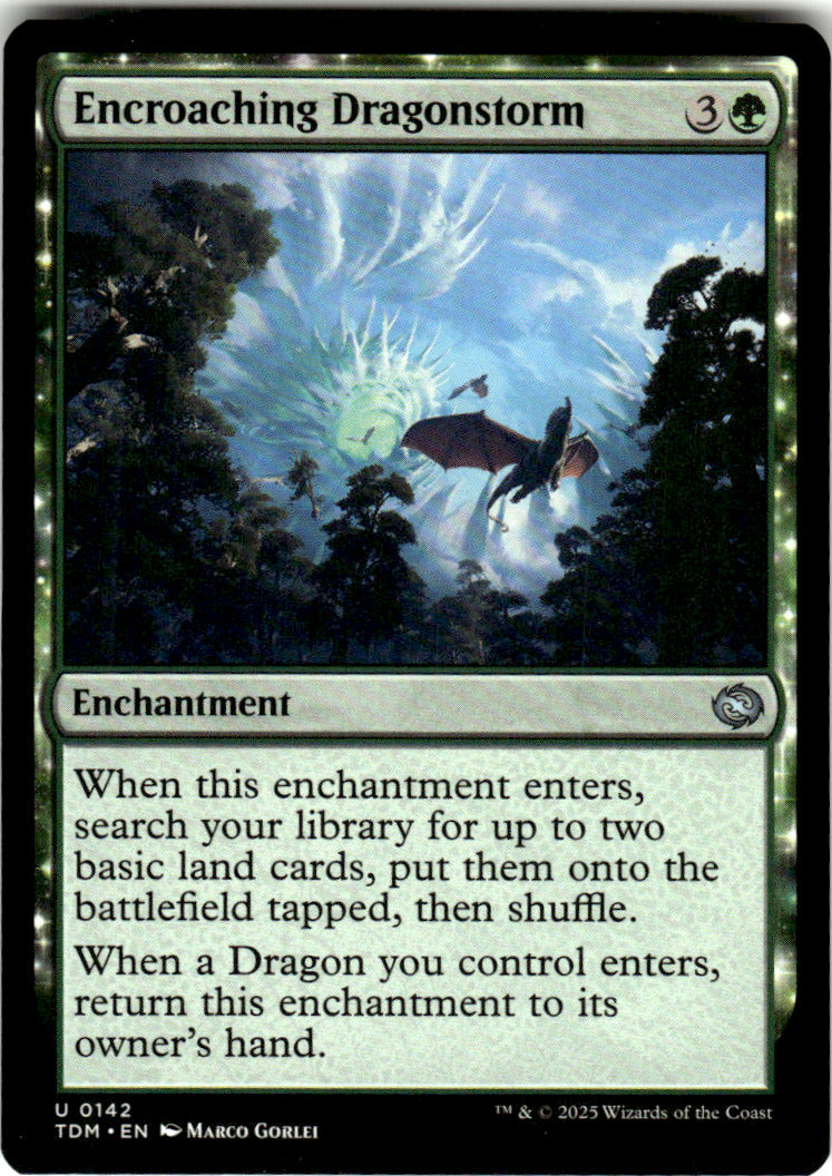 Encroaching Dragonstorm Tarkir: Dragonstorm 142 U Magic: The Gathering Near Mint