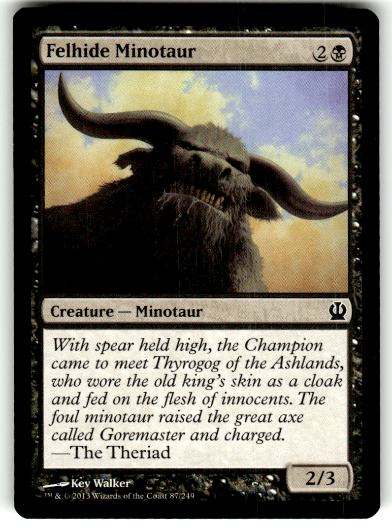 Felhide Minotaur Theros 87 C Magic: The Gathering Near Mint