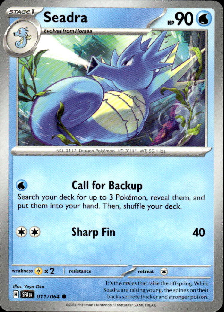 Seadra Shrouded Fable 011/064 Common Pokémon — English Near Mint