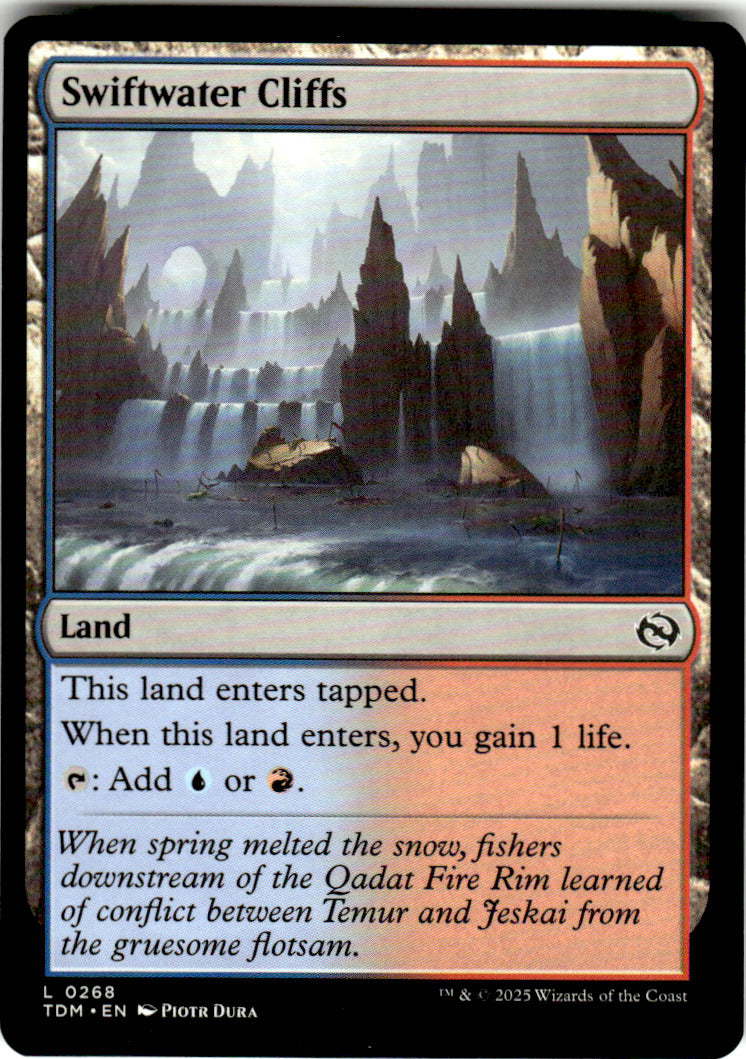 Swiftwater Cliffs Tarkir: Dragonstorm 268 L Magic: The Gathering Near Mint