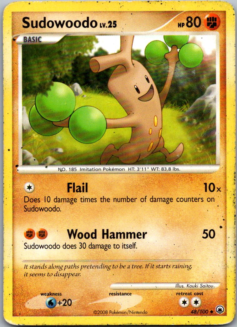 Sudowoodo 48/100 Uncommon Majestic Dawn Pokemon Heavily Played