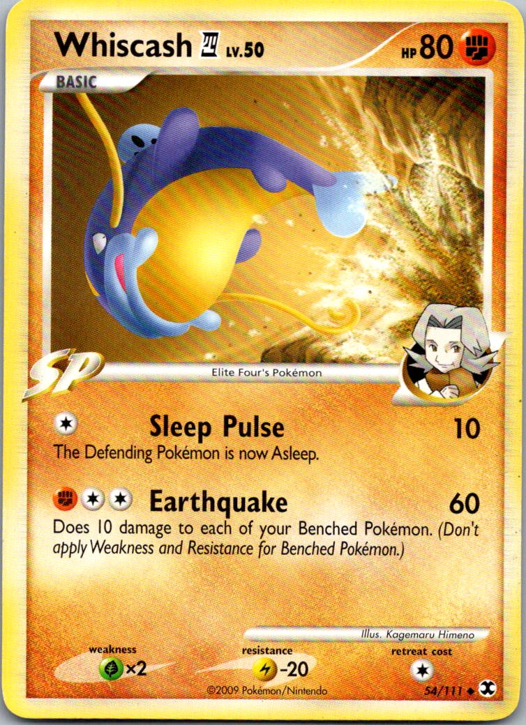 Whiscash E4 54/111 Uncommon Rising Rivals Pokemon Heavily Played
