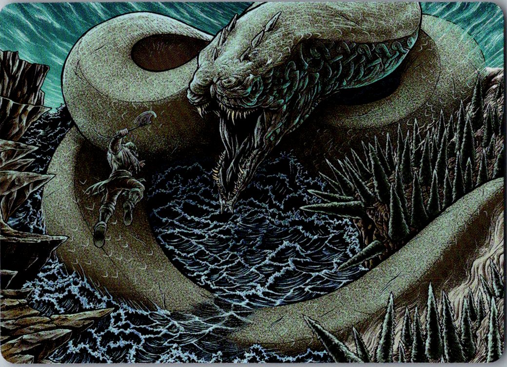Koma, Cosmos Serpent Art Card (80/81) 80 Art Series: Kaldheim MTG NM