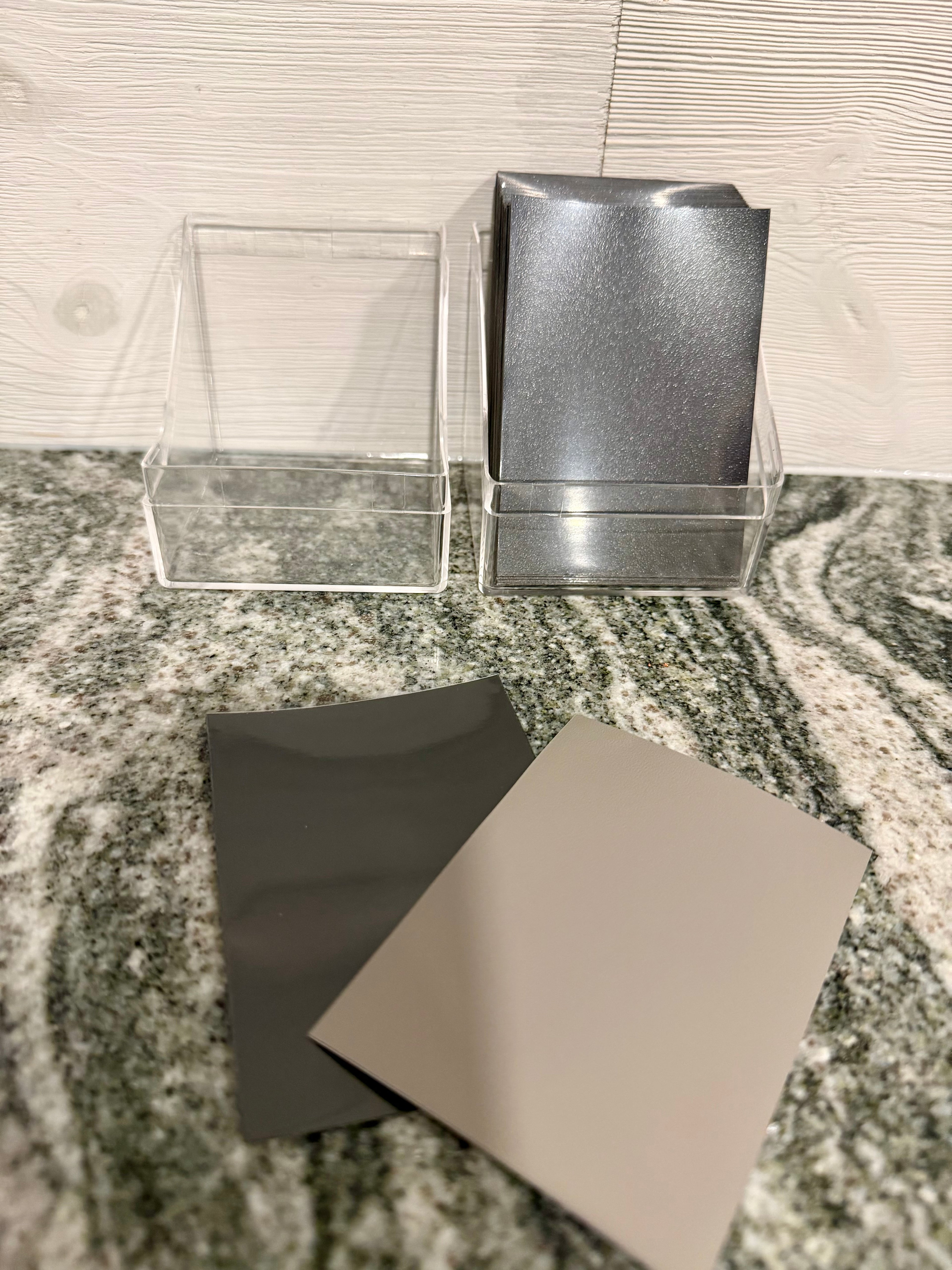 Deck Box with 100 Grey Back Card Sleeves