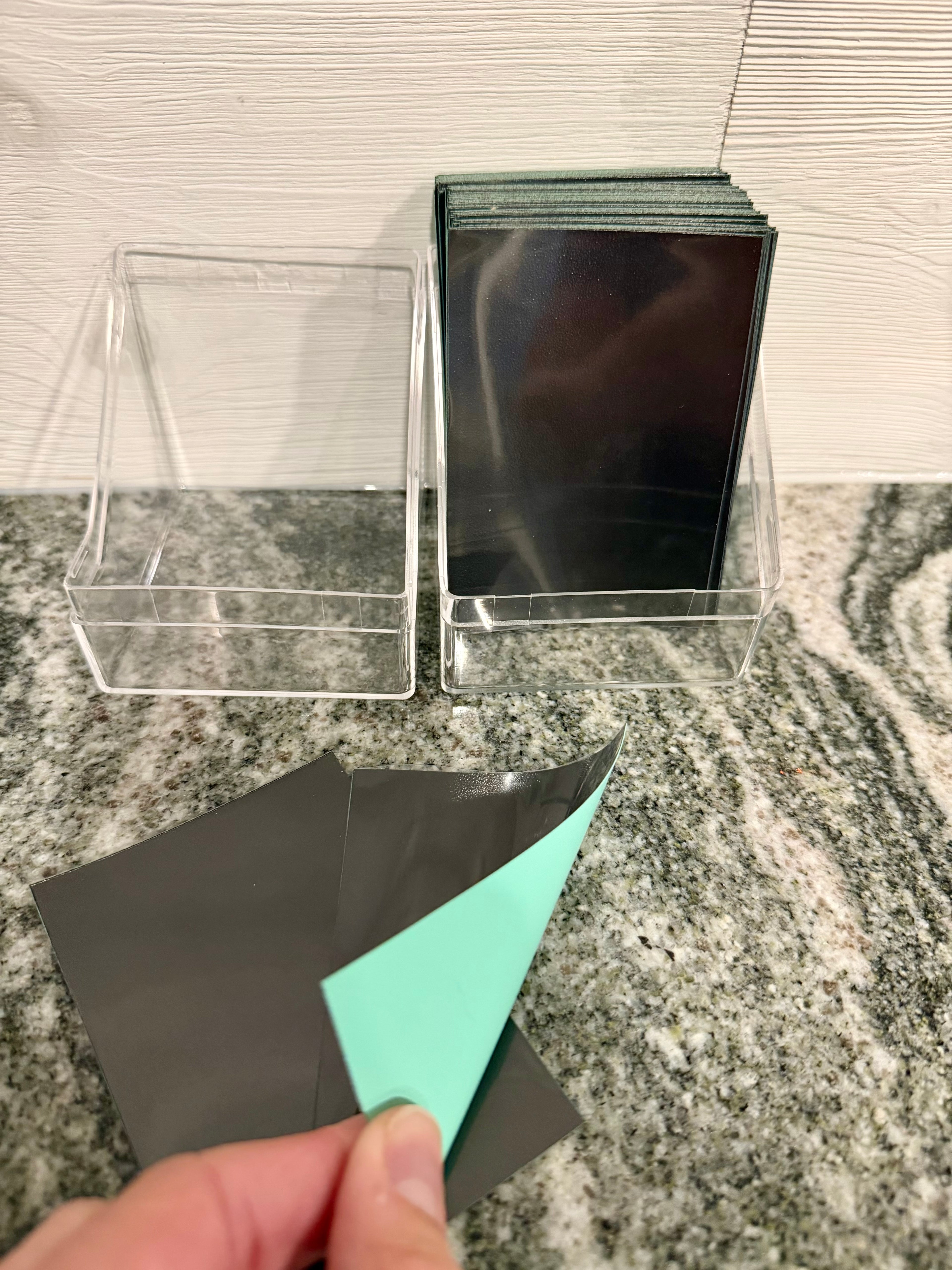 Deck Box with 100 Turquoise Back Card Sleeves