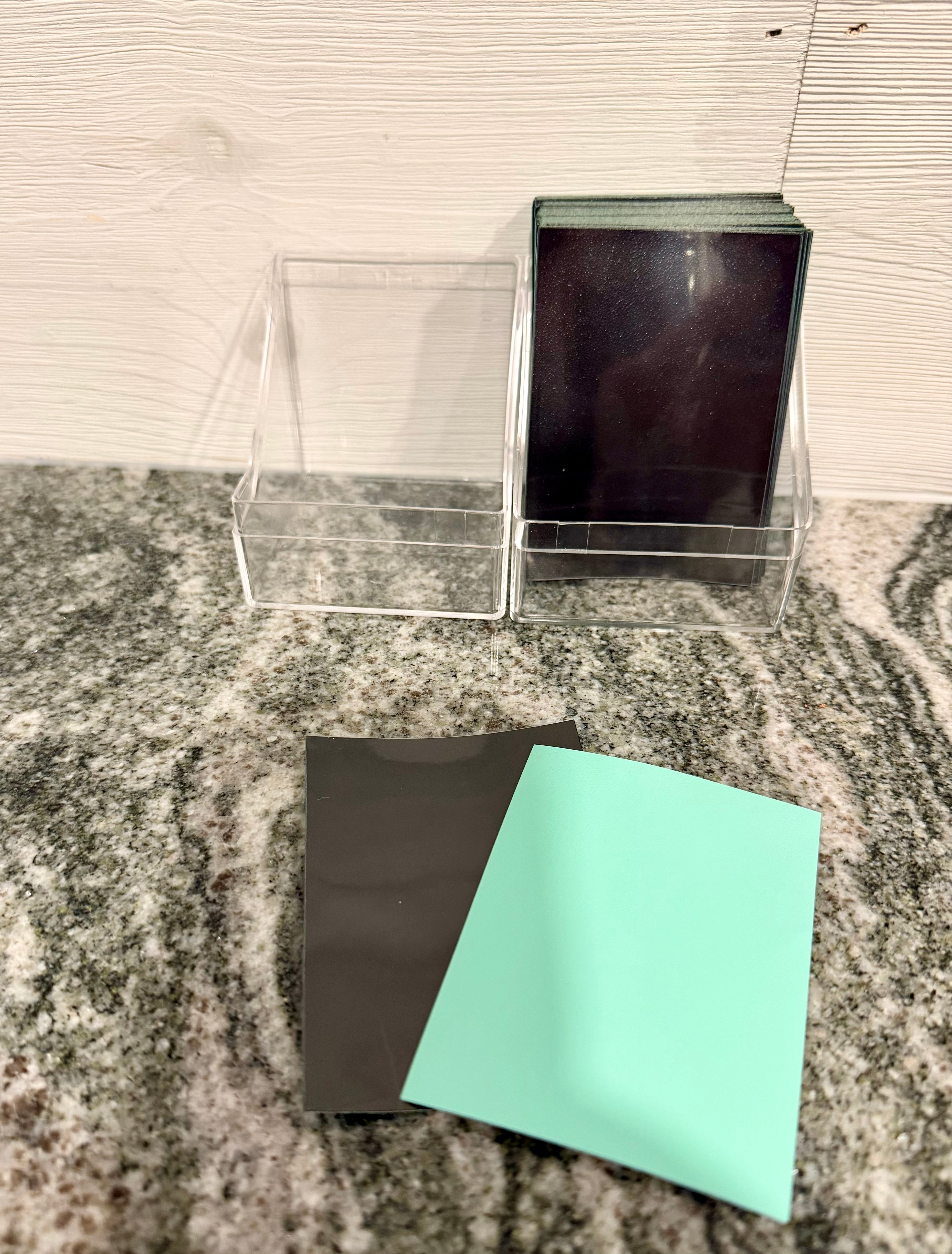 Deck Box with 100 Turquoise Back Card Sleeves