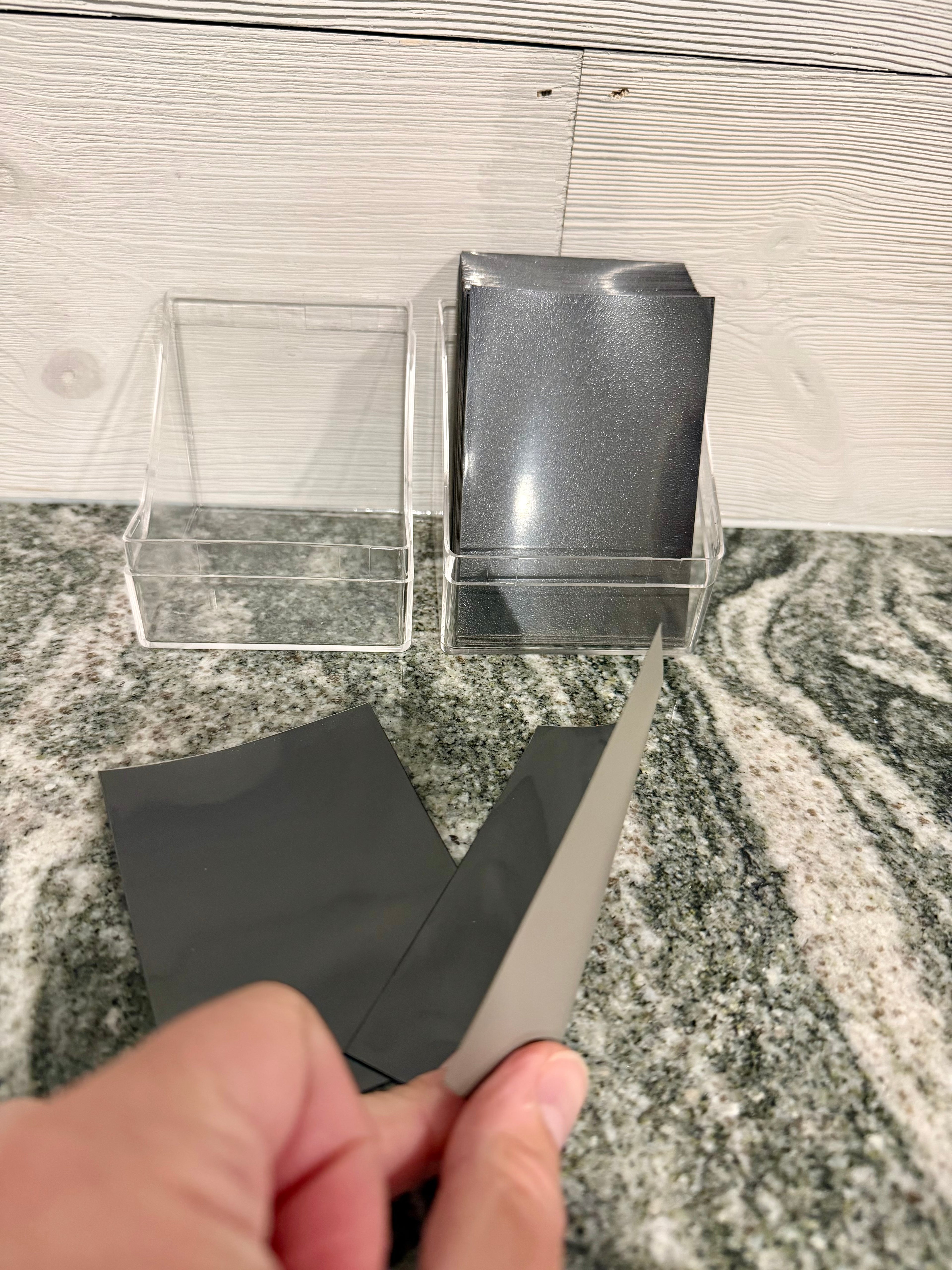 Deck Box with 100 Grey Back Card Sleeves