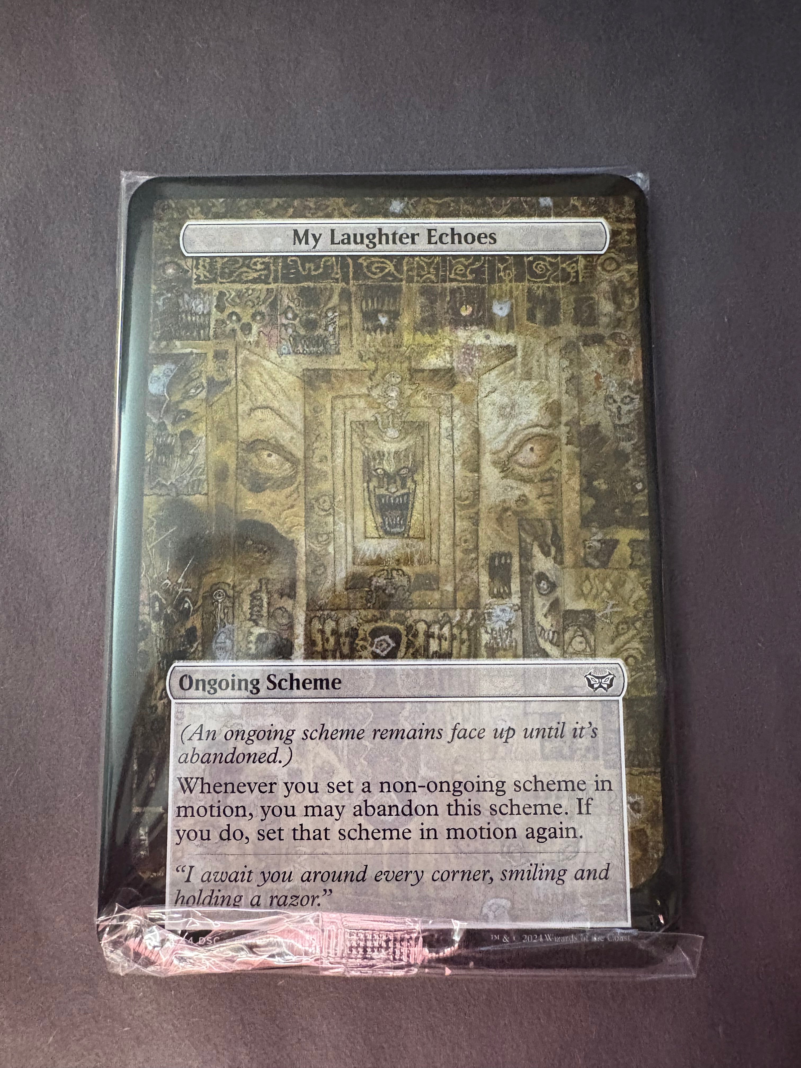 Duskmourn Archenemy - Sealed Set of 10 Scheme Cards - My Laughter Echoes