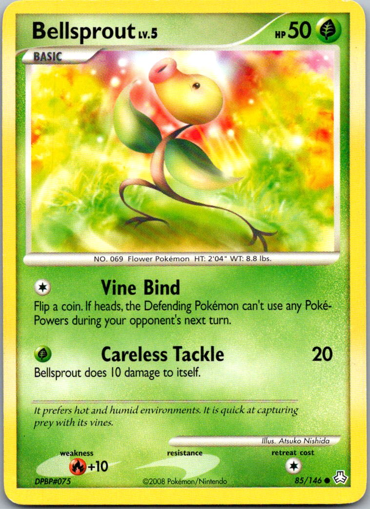 Bellsprout 85/146 Common Legends Awakened Pokemon Heavily Played