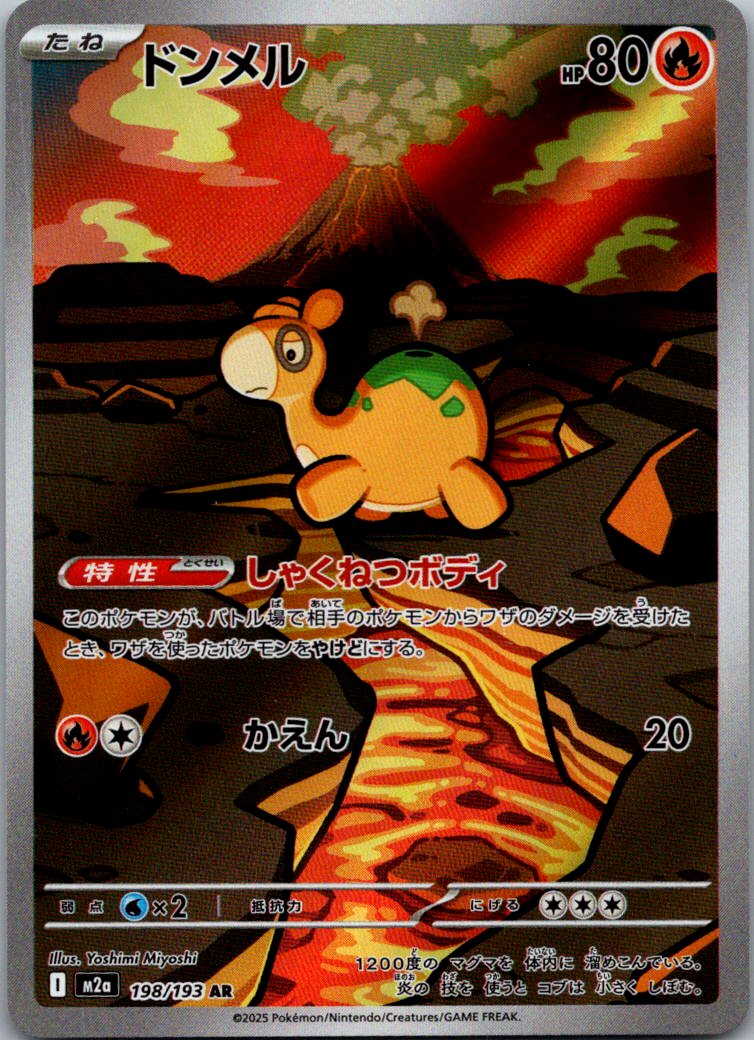 Numel 198/193 holo Art Rare MEGA Dream ex Pokemon Japanese Near Mint