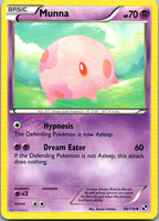 Munna 48/114 Uncommon Black & White Pokemon Heavily Played