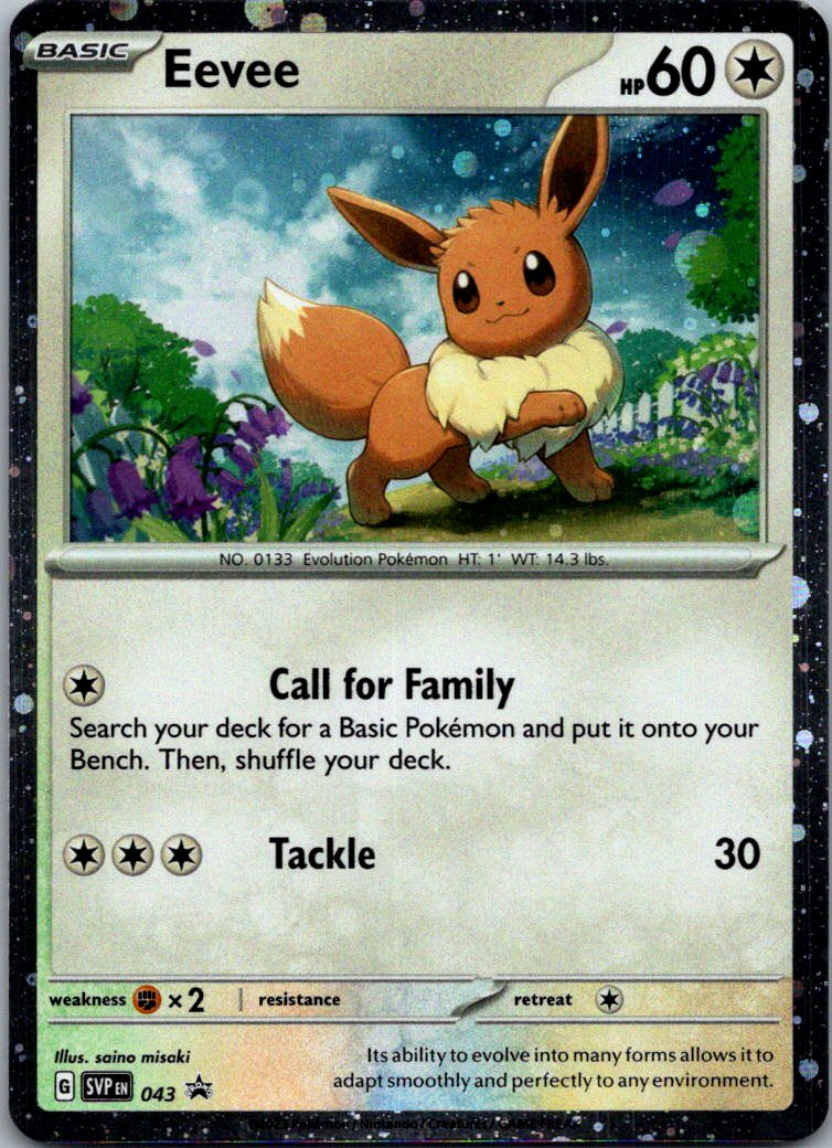 Eevee 043 Holo Promo Scarlet & Violet Promo Pokemon Near Mint