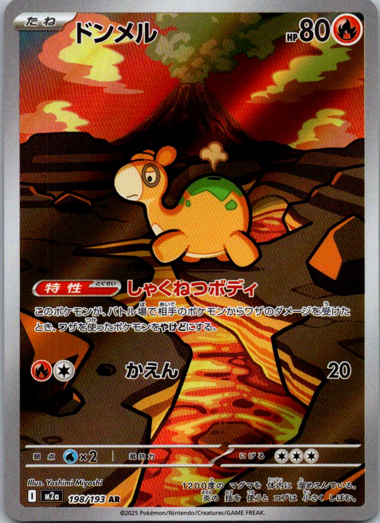 Numel 198/193 holo Art Rare MEGA Dream ex Pokemon Japanese Near Mint