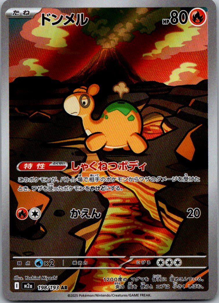 Numel 198/193 holo Art Rare MEGA Dream ex Pokemon Japanese Near Mint