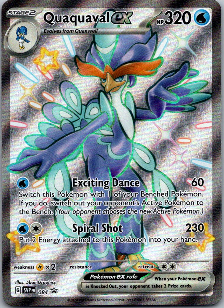 Quaquaval ex 084 Holo Promo Scarlet & Violet Promo Pokemon Near Mint