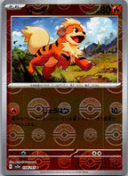 Growlithe (Poke Ball Pattern) 058/165 SV2a: Pokemon Card 151 Pokemon Japanese NM