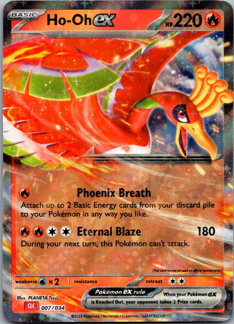 Ho-oh ex 007/034 Holo Classic Collection Trading Card Game Classic Pokemon NM