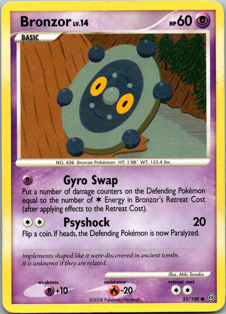Bronzor 55/100 Common Stormfront Pokemon Heavily Played