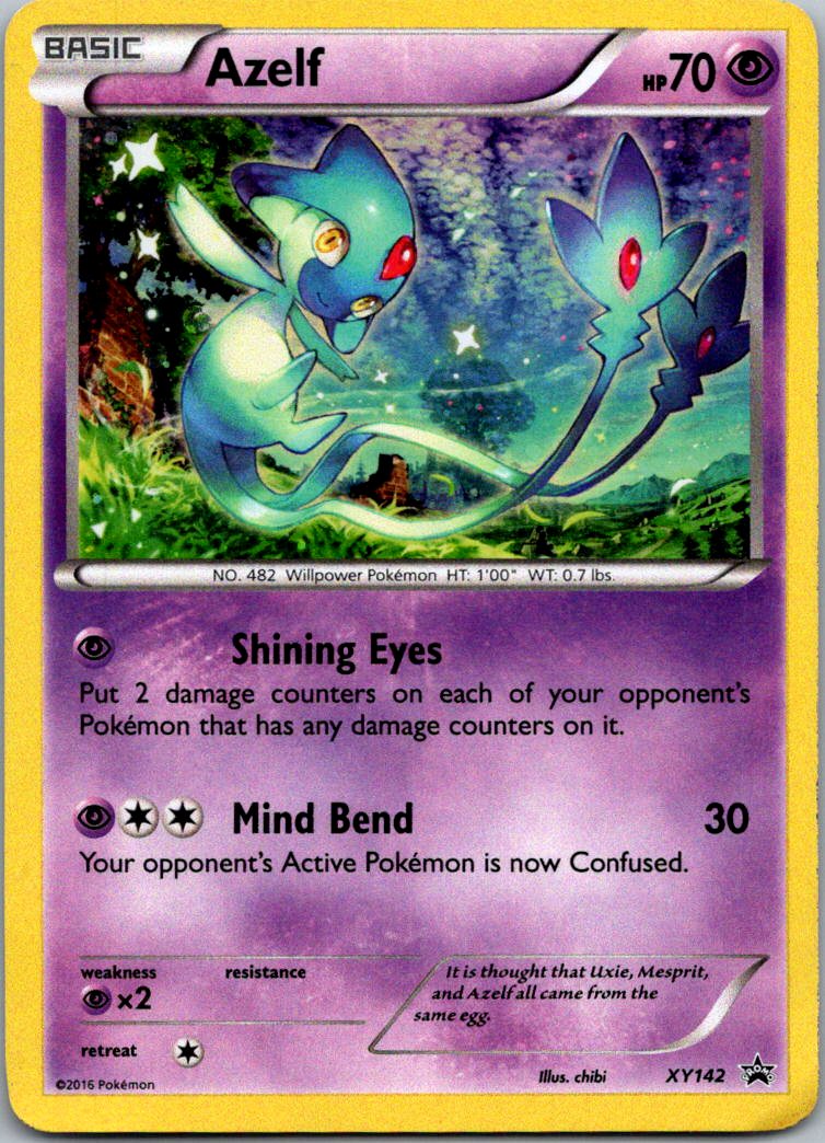 Azelf XY142 Holo Promo XY Promo Pokemon Heavily Played