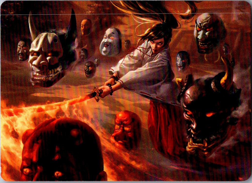 Unquenchable Fury Art Card 39 Art Series: Kamigawa: Neon Dynasty MTG LP