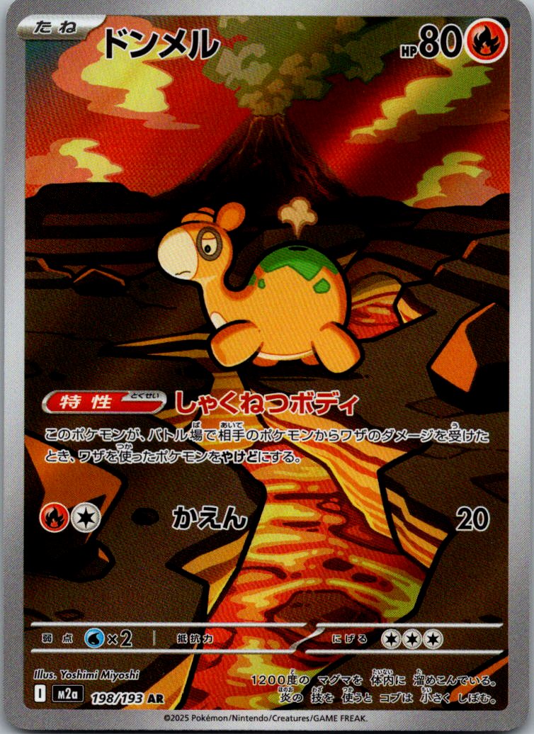 Numel 198/193 holo Art Rare MEGA Dream ex Pokemon Japanese Near Mint