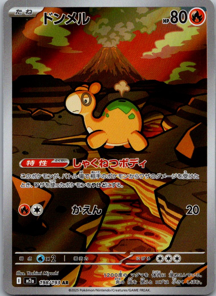 Numel 198/193 holo Art Rare MEGA Dream ex Pokemon Japanese Near Mint