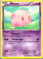 Munna 48/114 Uncommon Black & White Pokemon Heavily Played
