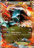 White Kyurem EX 96/135 Holo EX Rare Plasma Storm Pokemon Near Mint