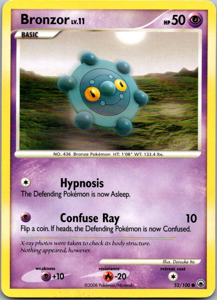 Bronzor 52/100 Common Majestic Dawn Pokemon Heavily Played