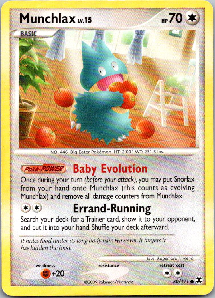 Munchlax 70/111 Common Rising Rivals Pokemon Heavily Played