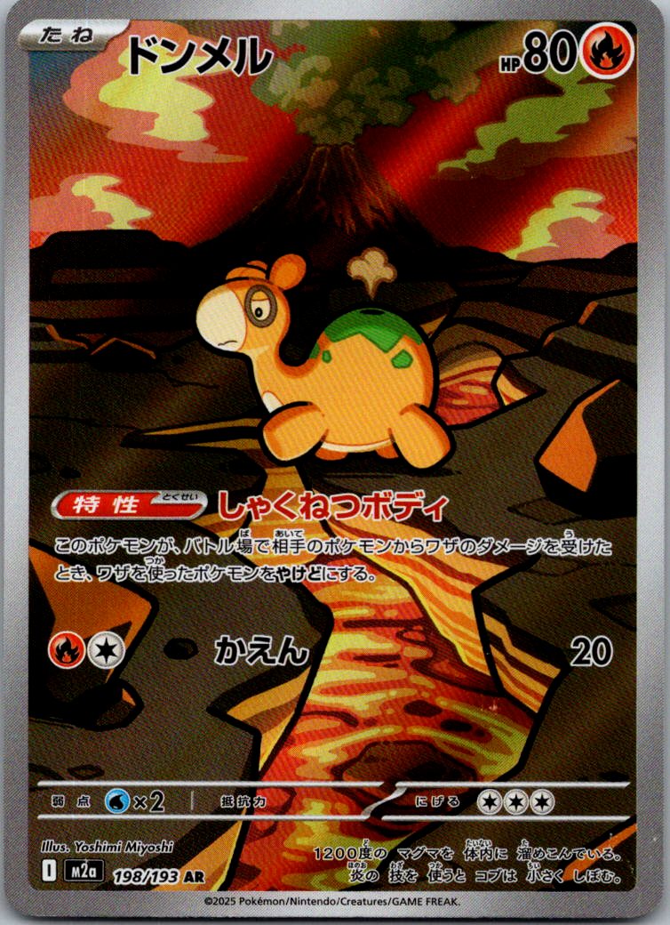 Numel 198/193 holo Art Rare MEGA Dream ex Pokemon Japanese Near Mint