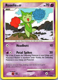 Roselia 72/100 Common Stormfront Pokemon Heavily Played