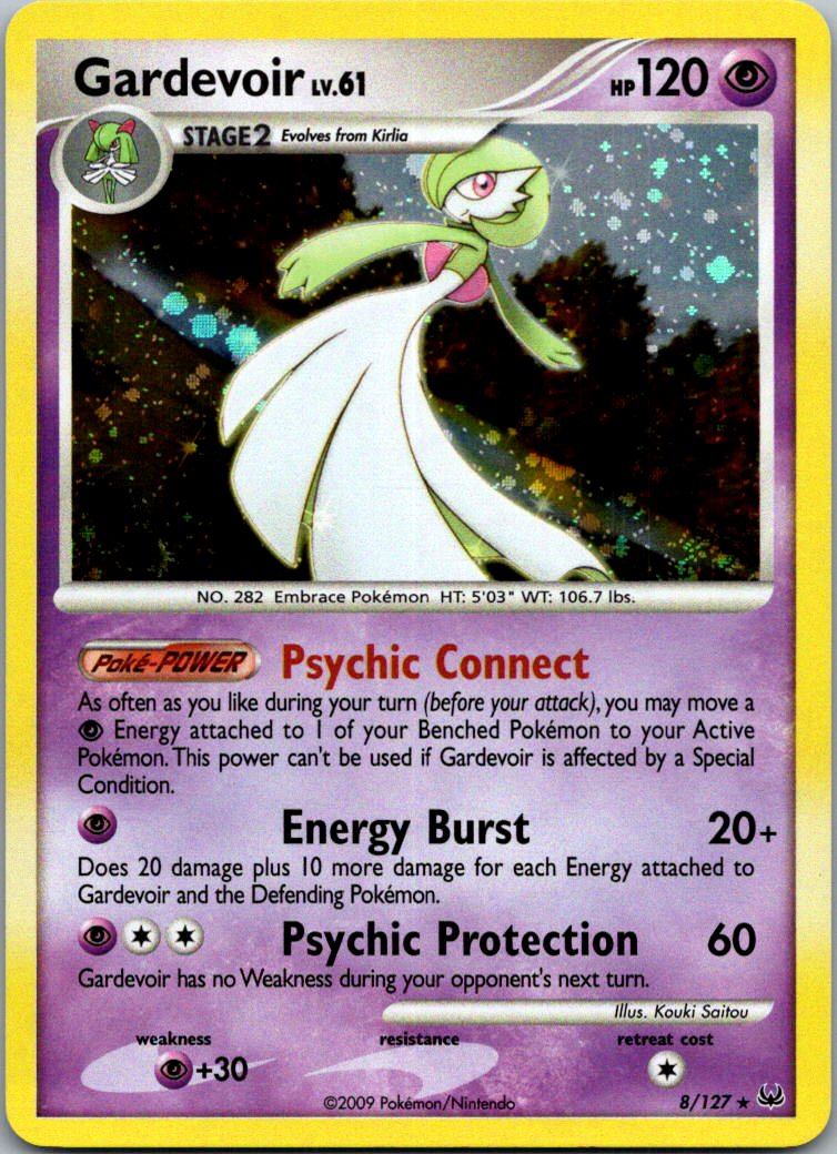 Gardevoir 8/127 Holo Rare Platinum Pokemon Near Mint