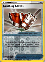 Crushing Gloves 133/198 Uncommon Chilling Reign Pokemon Reverse Holo Near Mint