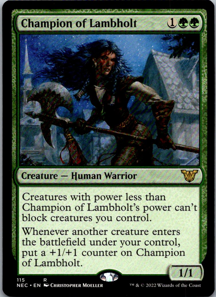 Champion of Lambholt 115 Commander: Kamigawa: Neon Dynasty Magic NM